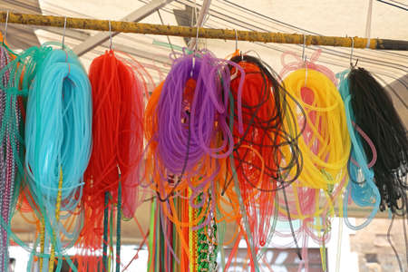 Colourful Netting Tube Sleeve Craft Materialの写真素材