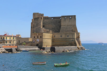 NAPLES, ITALY - JUNE 22, 2014: Castel dell Ovo Fortification in Naples, Italy.のeditorial素材
