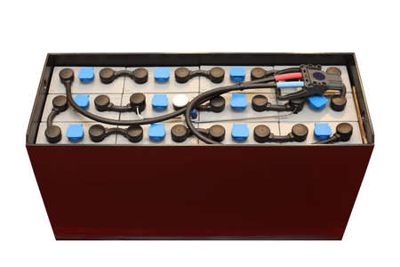Deep Cycle Battery Module for Commercial Forklift Isolatedの写真素材
