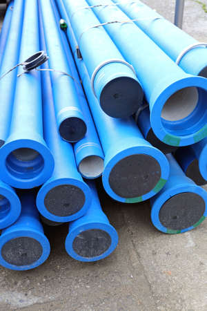 Blue Pipes For New Municipal Water System