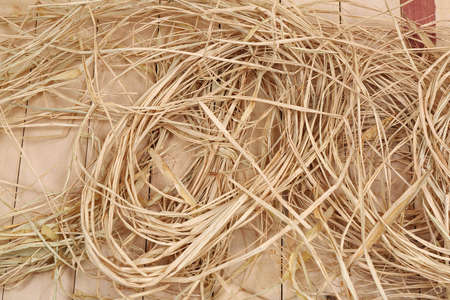 Big Bunch of Shredded Packing Straw in Wooden Box