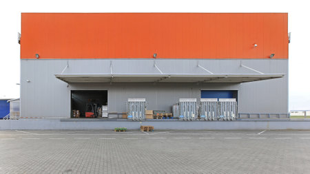 Loading Ramp and Dock at Distribution Warehouse