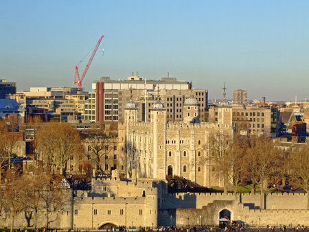 London, United Kingdom - February 03, 2007: Tower of London Landmark at Sunny Day in London, United...