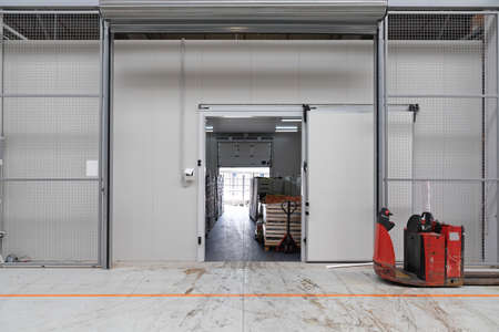 Distribution Warehouse Cargo Door and Pallet Truck