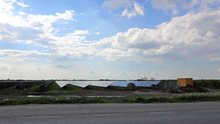 Solar Power Field With Photovoltaic Panels