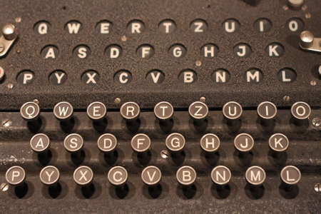 Enigma German Coding Machine Keyboard Buttons