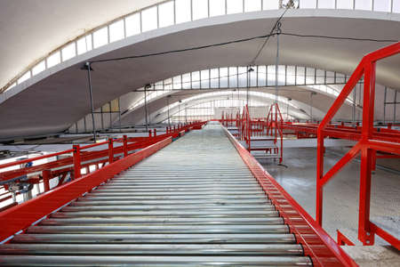 Long Conveyors for Shipping and Transport in Distribution Center
