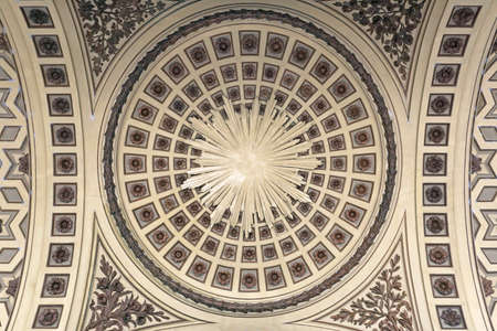Interior of Church Dome Ceiling Decor in Rome