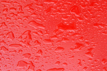 Red Wet Surface Covered With Water