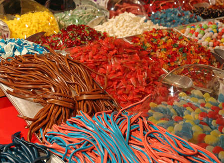 Big Bunch of Colorful Gummy Candy Sweets