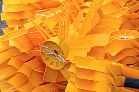 Big Yellow Car Cooling Radiator Fan Parts