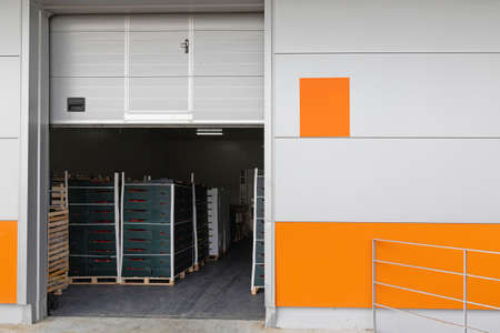 Cargo Door at Distribution Warehouse Loading Dock