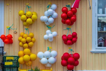 Colourful New Boat Ball Fenders in Clusters