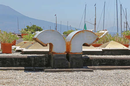 Air Duct Industrial Ventilation Exhaust at Top of Buildingの写真素材
