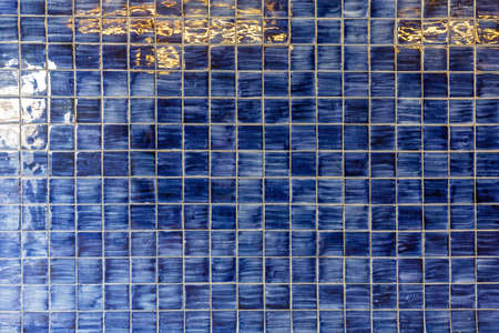 Dark Blue Ceramic Tiles Wall Background