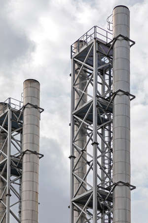 Chimney Tower Structure at Heating Plant Building
