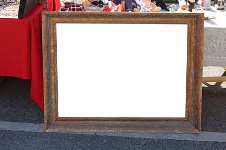 Old Gold Picture Frame at Flea Market