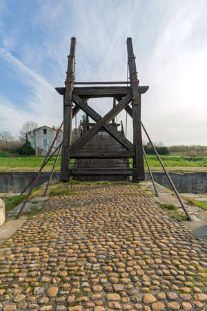 Pont Van Gogh Langlois Bridge in Arles Franceの写真素材
