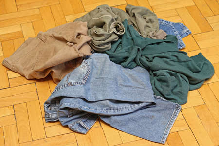 Bunch of Old Worn Out Old Clothes