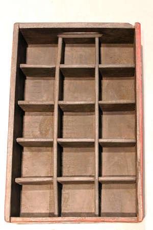 Vintage Brown Wood Drawers Inserts Organization Storage
