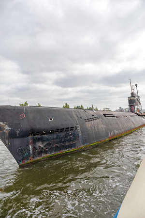 Decommissioned Zulu Class Submarine Docked in Amsterdam
