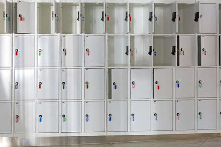 Cabinet With Box Lockers in Storage Room