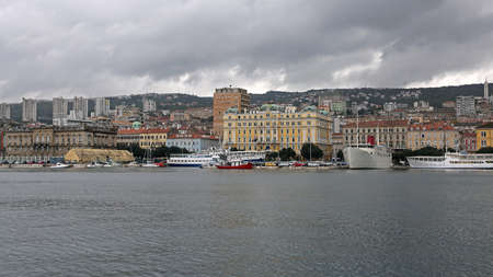 Cityscape of Rijeka Town in Croatia