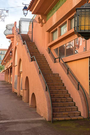 External Stairs at Market Hall Building in cannesの写真素材