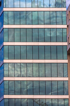 Modern Glass Skyscraper Building in Oslo Norwayの写真素材
