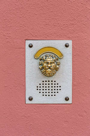 Decorative Brass Door Bell in Burano Italy