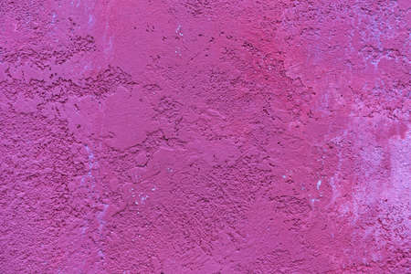 Empty Purple Paint Wall at House Exterior
