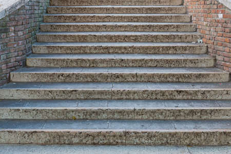 Stone Stairs Over Canal in Venice Italy