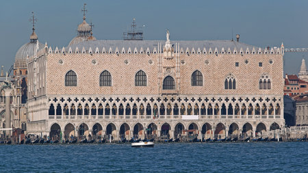 Doge Palace Museum Building in Venice Italyのeditorial素材