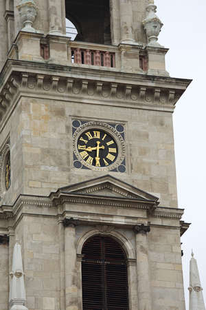 St. Stephen Cathedral Clock in Budapest Hungary