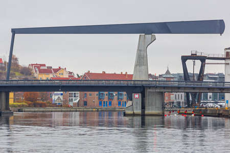 Steel Boom Draw Bridge in Fredrikstad Norway