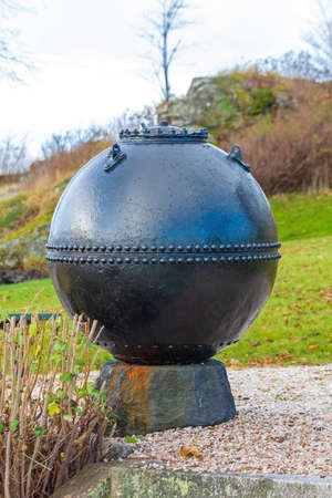 Big Naval Mine Explosive Device From Warの写真素材