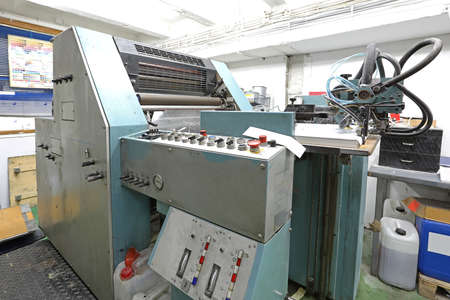Big Offset Printing Machine in Print Factory