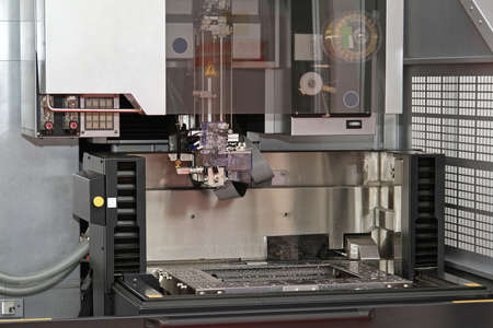 Spark Eroding With Wire Electrical Discharge Machine