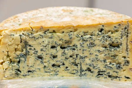 Half Wheel of Blue Mould Cheese French Cuisine