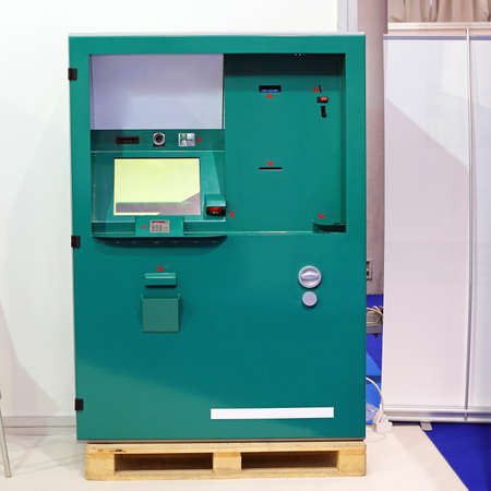 Automated Paying Station Cash Machine at Transport Pallet