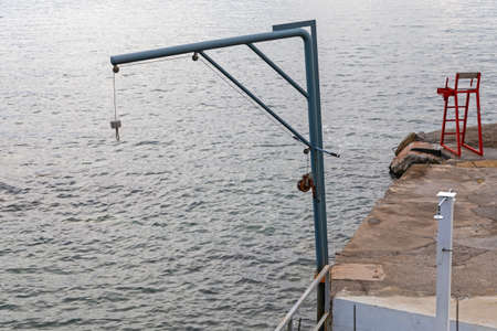Dock Hoist Jib Hook for Small Boatsの写真素材