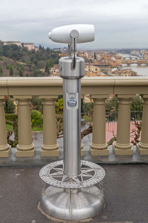 Coin Operated Binoculars Tower Viewer in Florence