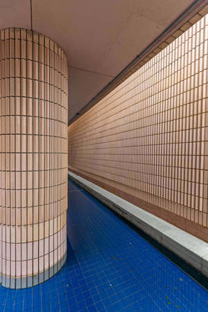 One Big Pillar in Blue Water Structure