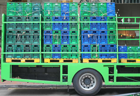 Big Water Dellivery Truck in Hong Kong