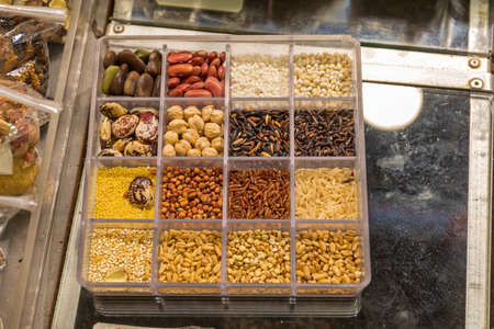 Grains Nuts and Beans Selection Mix in Tray