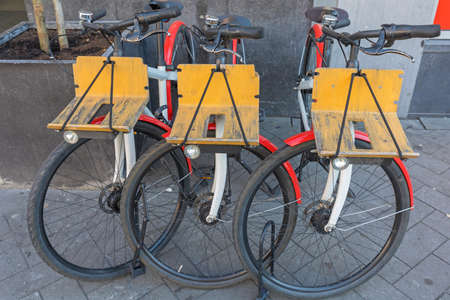 Wooden Front Sorage Rack at City Bicycles