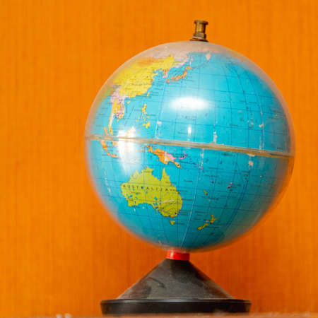 Old Plastic World Globe Travel Australia Ocean
