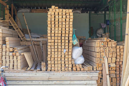 Wood Planks Material Storage Construction Lumber Warehouse