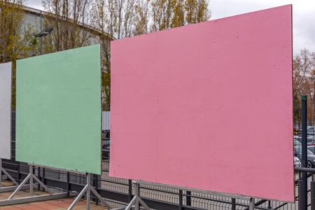Empty Space Commercial Advertisement Posters Billboardsの写真素材