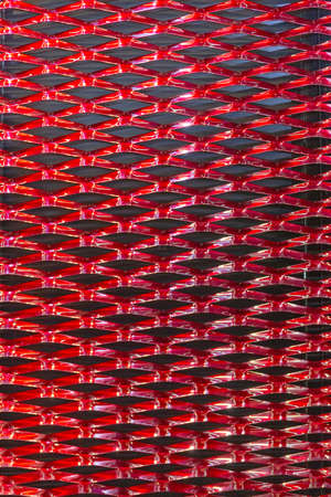 Red Colour Steel Metal Mesh Structure for Industryの写真素材